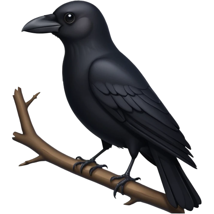 black crow emoji