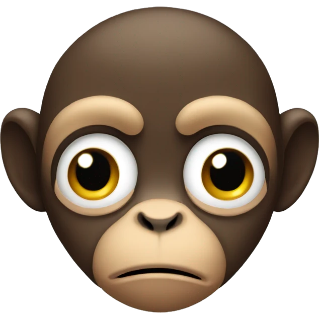 monkey with tear emoji