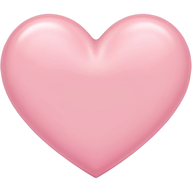 Pastel pink heart emoji
