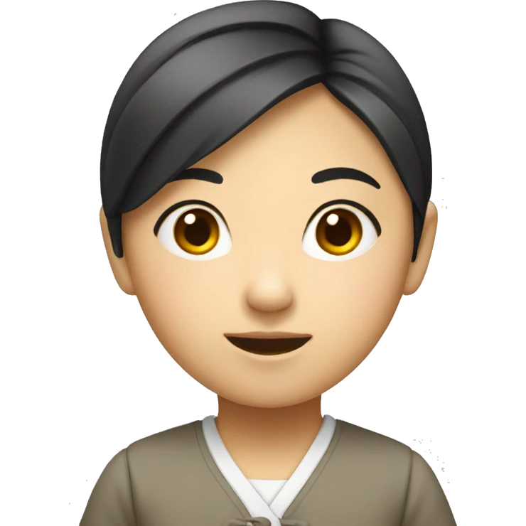 smart asian girl emoji