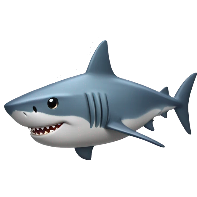 Shark in tank top emoji