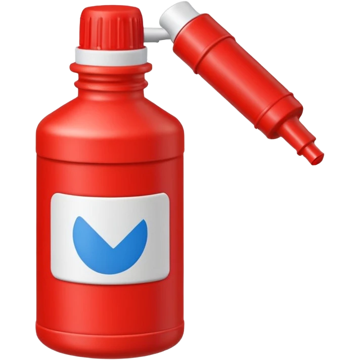 red glue bottle emoji