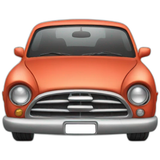car with angry smile emoji