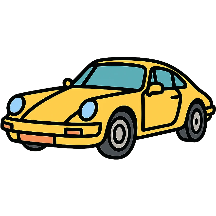 Classic Porsche 911, retro, elegant, icon style, no text emoji