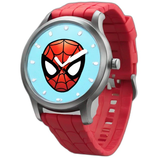 Funny spiderman watch emoji