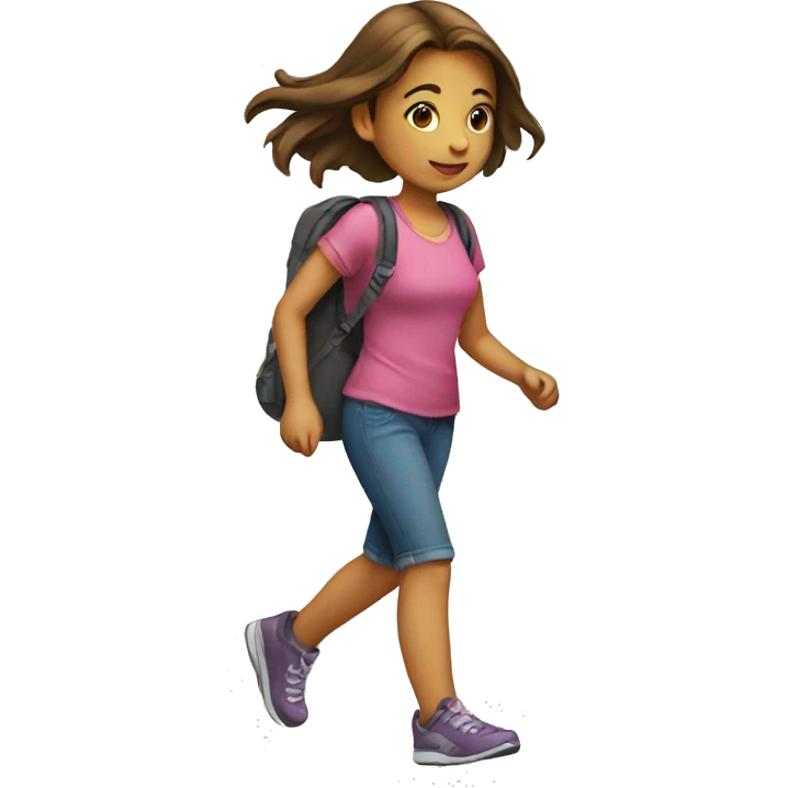 girl walking emoji