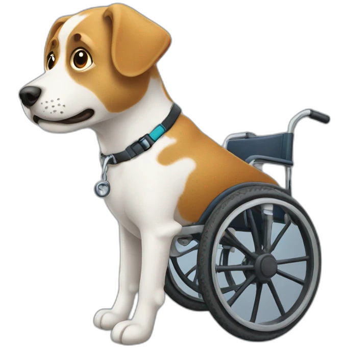Dog with wheelchair emoji
