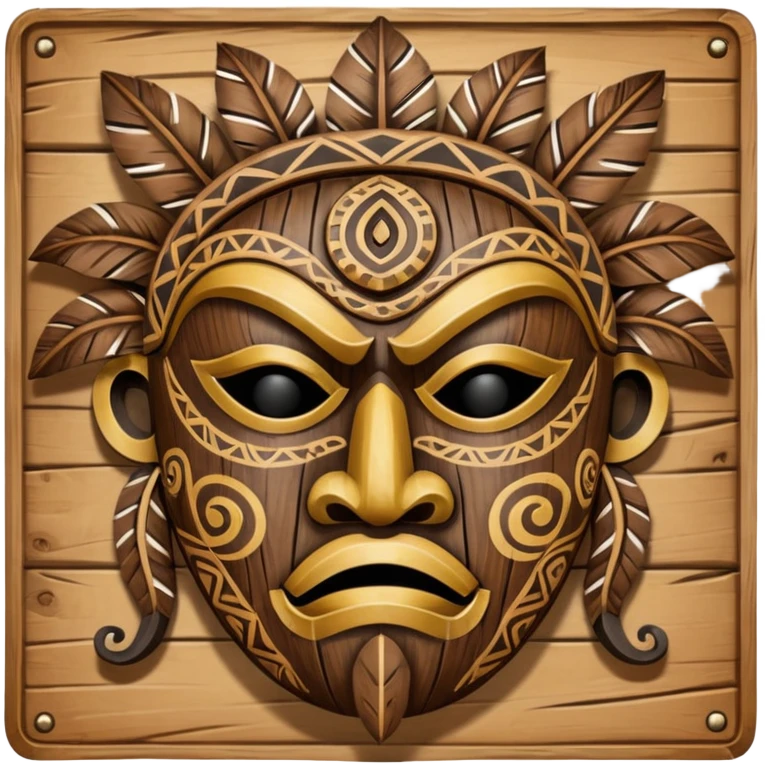 Pacific Island Carved Mask emoji