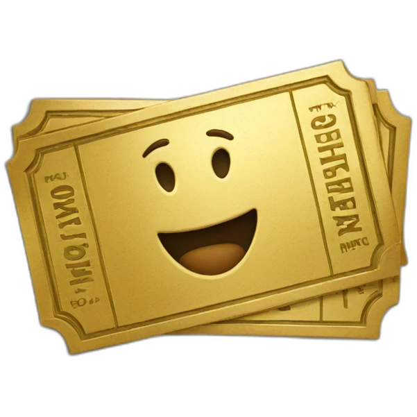 Golden ticket emoji