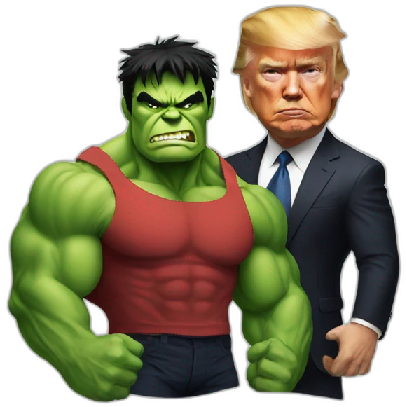 Trump-hulk emoji
