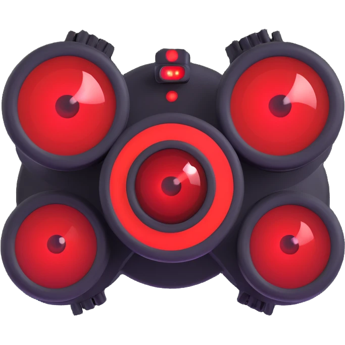 red laser eyes focusing on something emoji