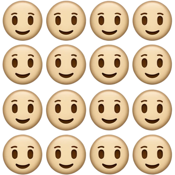 Sand colored emojis visualizing daily planning on an iPad  emoji