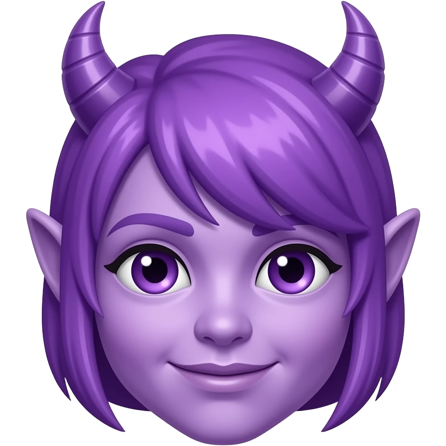 Lavender demon emoji