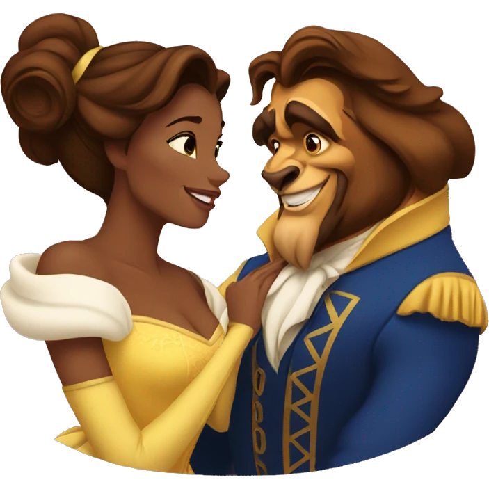beauty and the beast belle emoji