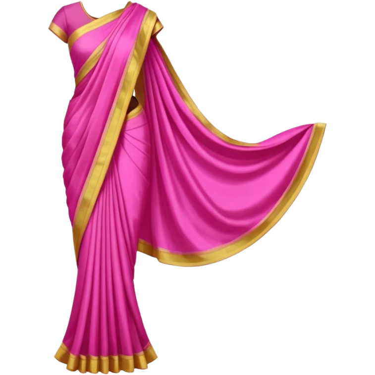 pink saree emoji