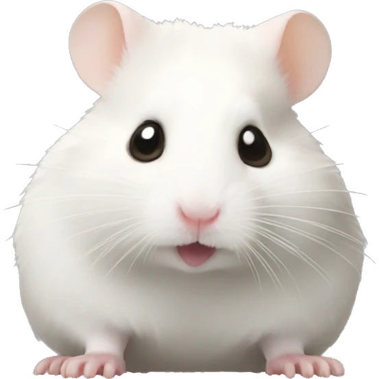 hamster blanc emoji