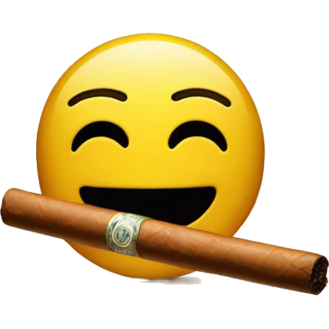 A smiley face with a cigar emoji