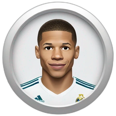 Mbappé in Real Madrid emoji