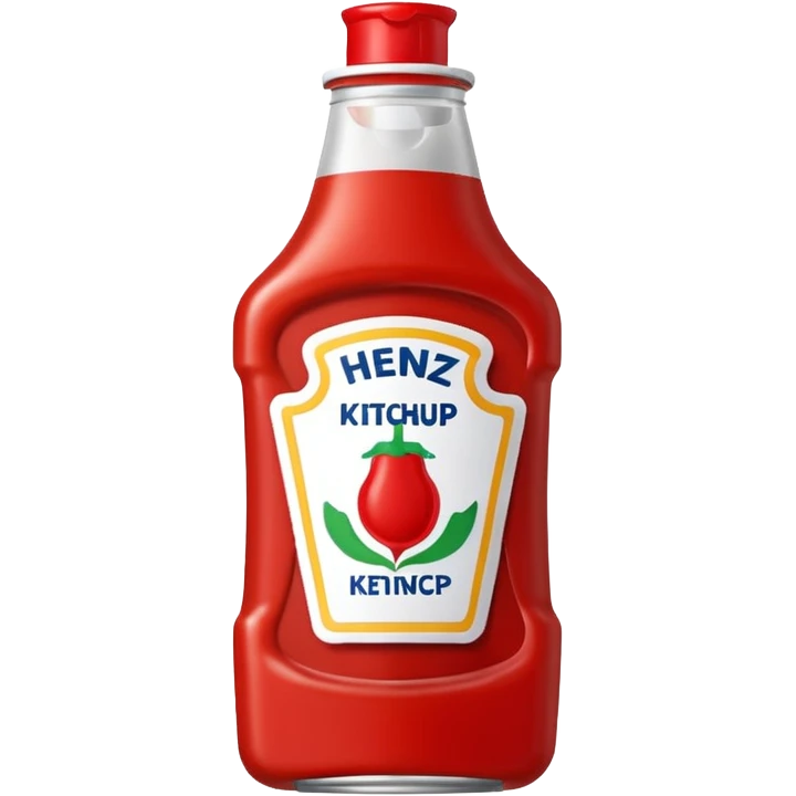 upside-down Heinz ketchup Squeeze bottle emoji