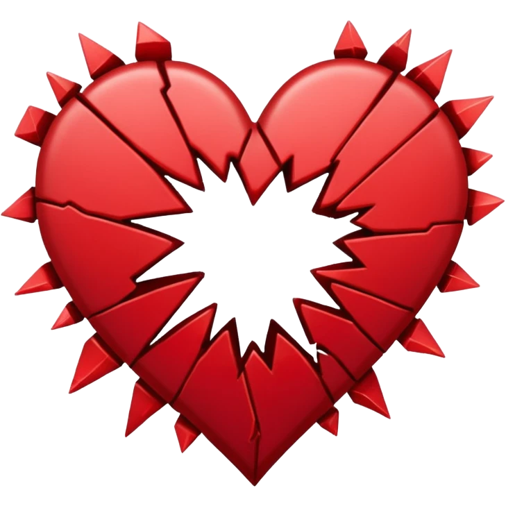 Heart shattered  emoji