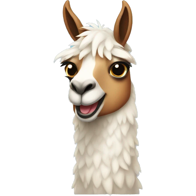 Cute llama emoji