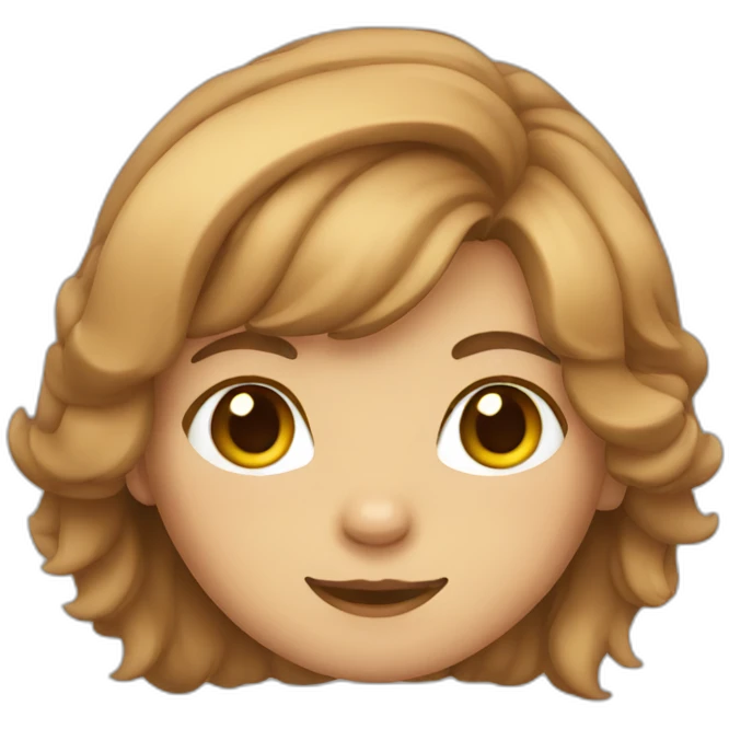 Cat whit light brown hair emoji