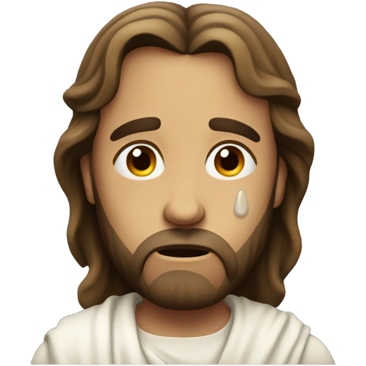 Jesus crying emoji