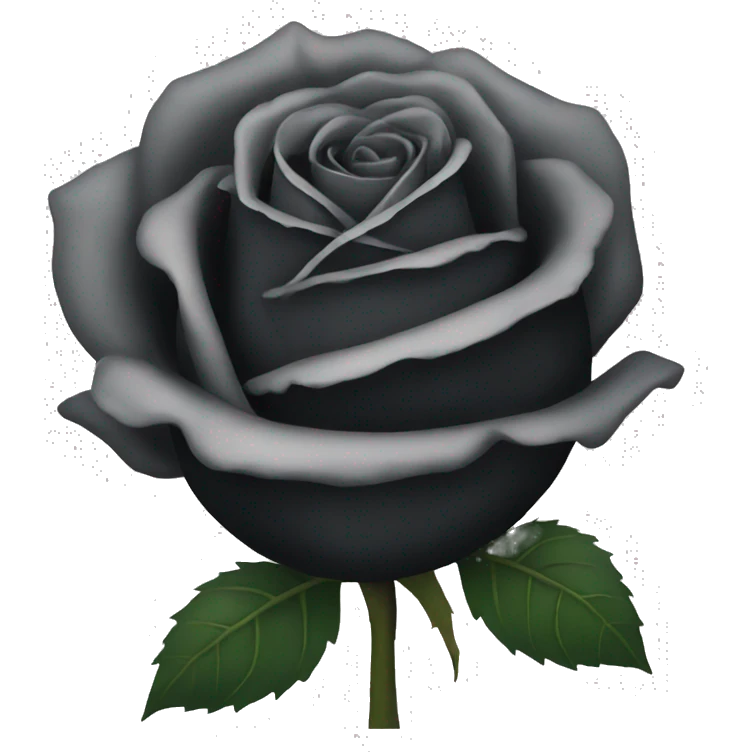 Black rose emoji