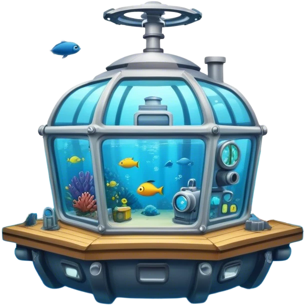 Underwater  research station emoji