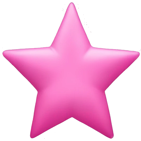 Pink star emoji