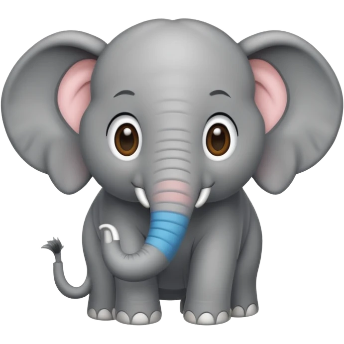 friendly elephant with big ears emoji
