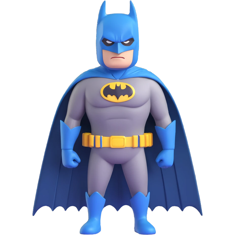 batman character 3D Microsoft fluent emoji emoji
