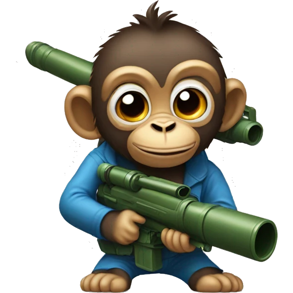 Monkey with bazooka emoji
