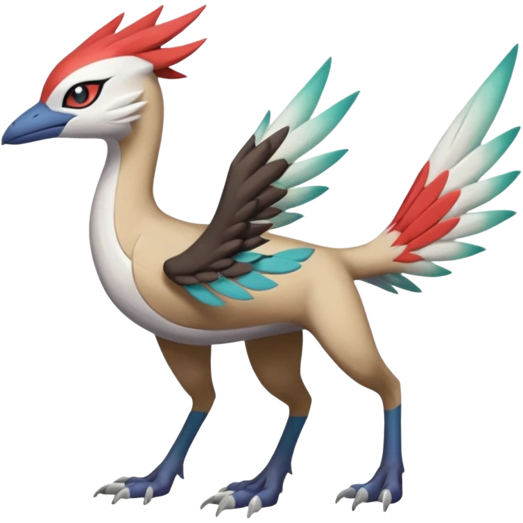 Trico-Meloetta-Latias-Nargacuga-Silvally-hybrid-fusion-creature, full body emoji