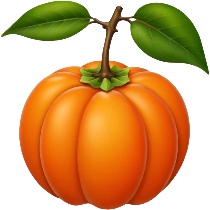 persimmon emoji