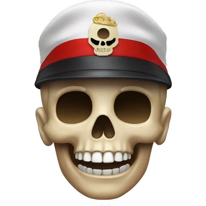 Saluting skull  emoji