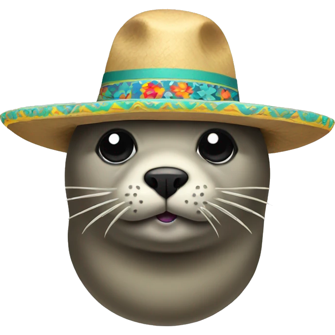 Seal with sombrero emoji