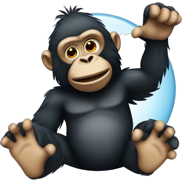 Gorillatag with fingerpainter badge emoji