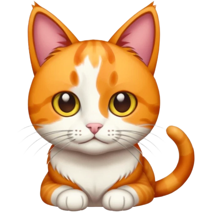 Calico cat wlh is drawing emoji