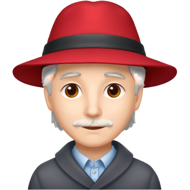 Fancy  Red hat grayhair emoji