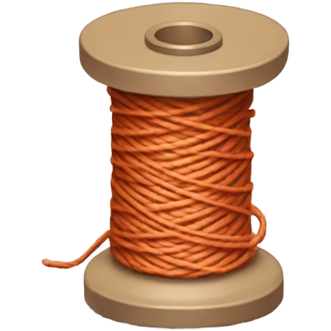 angled spool of thread emoji