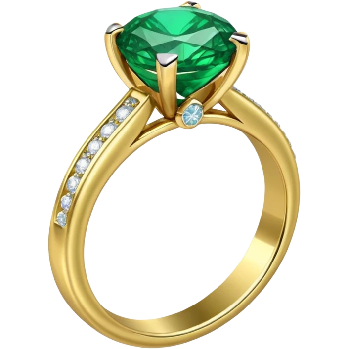 glitter esmerald married ring emoji