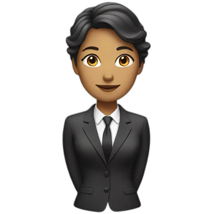 women in suit emoji