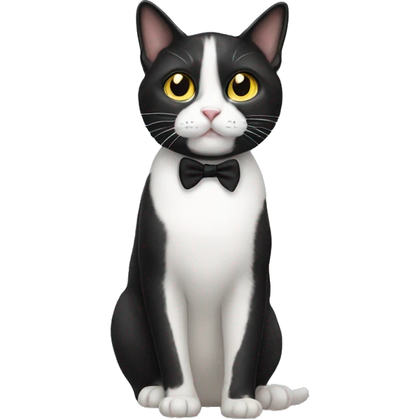 tuxedo cat  emoji