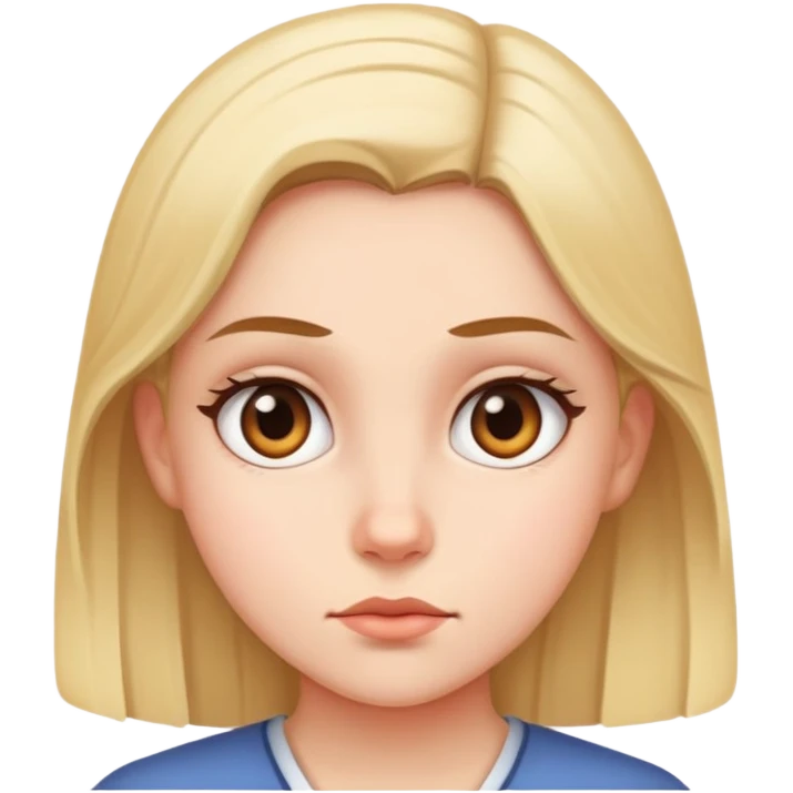 A girl side eyeing someone  emoji