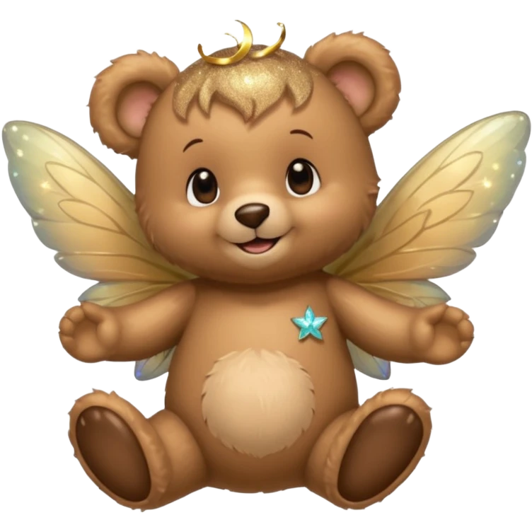 Teddy and fairy as a couple emoji