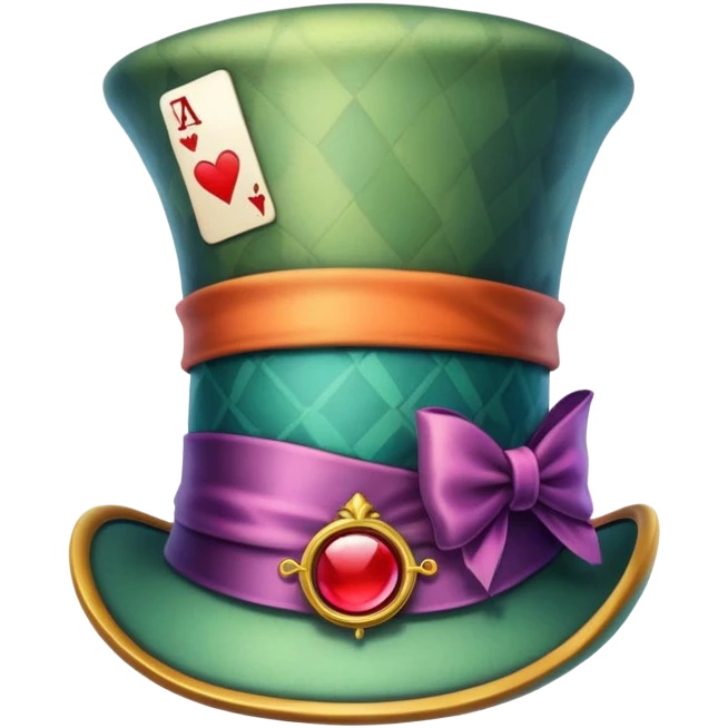 Mad hatter hat emoji