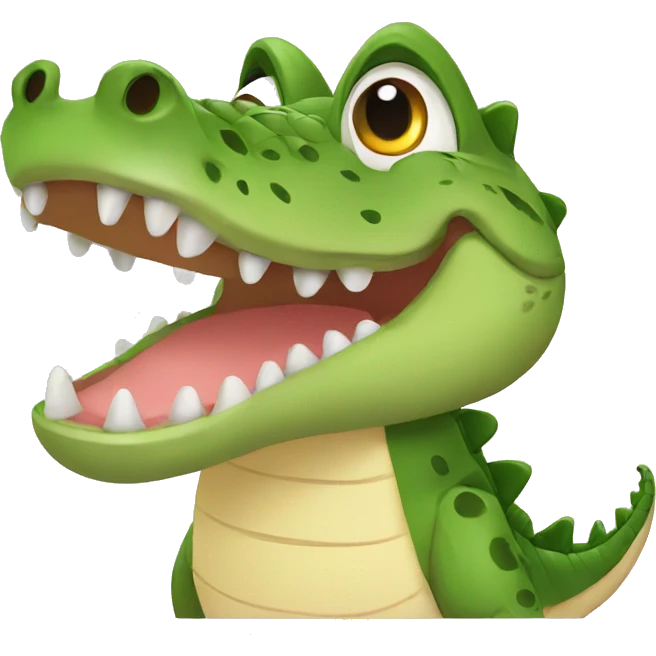 crocodile cute emoji