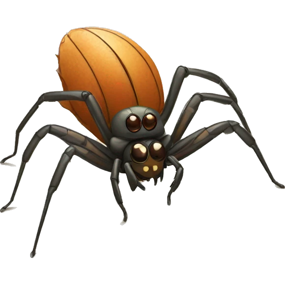 A spider combined with a cricket emoji