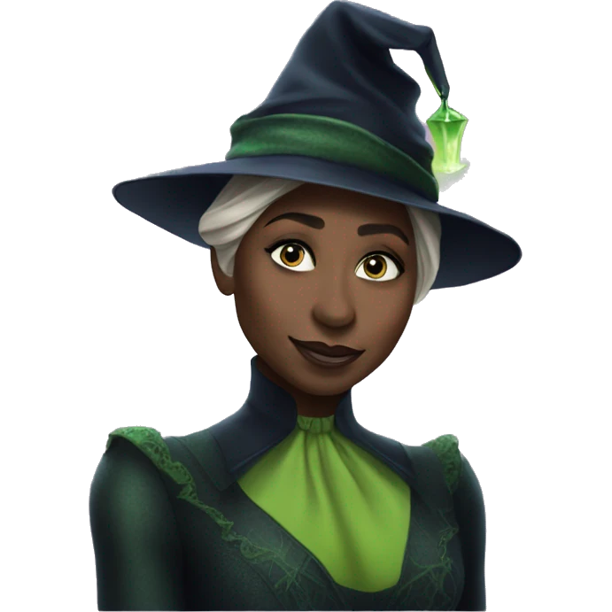 cynthia erivo but as elphaba emoji